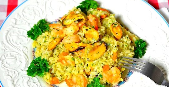 Ризотто с морепродуктами
