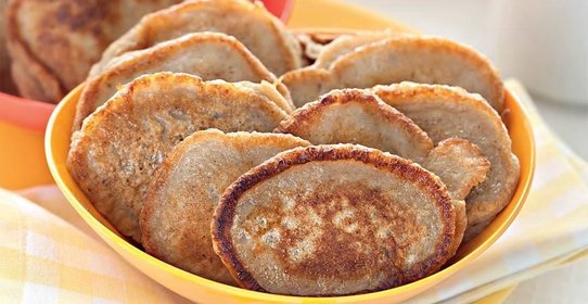 Овсяные оладьи с бананом