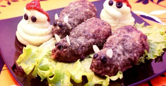 Жаренные крыски с картофельным пюре