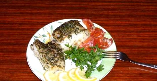 Палтус в фольге