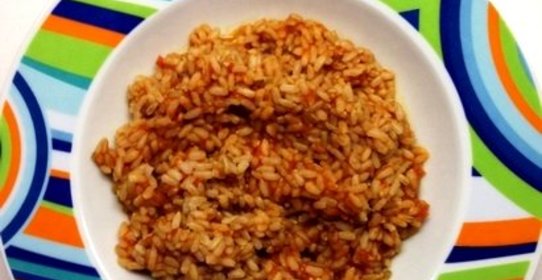 Рис с тушенкой в мультиварке