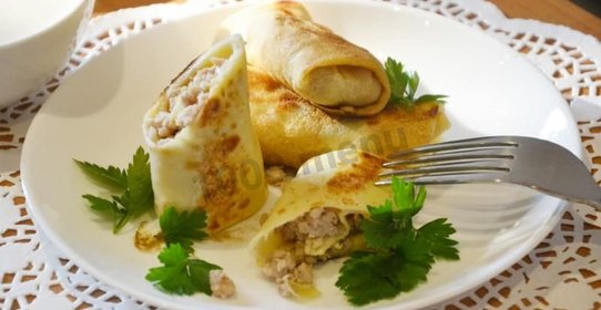 Блины с фаршем