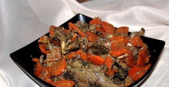 Тушеная дикая утка в мультиварке