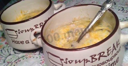 Жульен с картошкой курицей и грибами