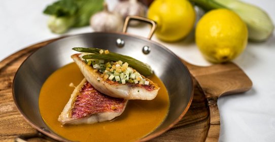 Барабулька в соусе биск