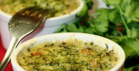 Жульен из баклажанов и кабачков