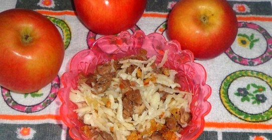 Салат из утки и редьки