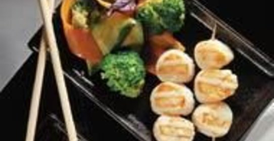 Гребешки с овощами