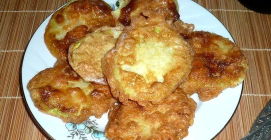 Кабачки жареные в кляре