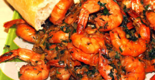 Креветки как в Тайланде, с дымком