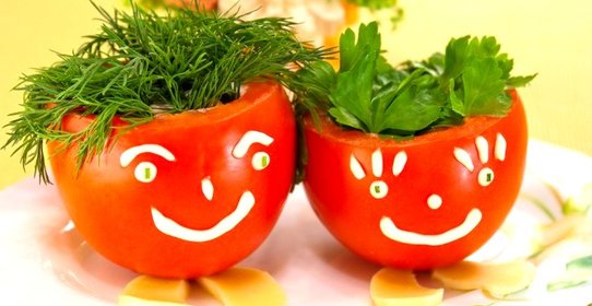 Фаршированные помидоры «Веселые ребята»