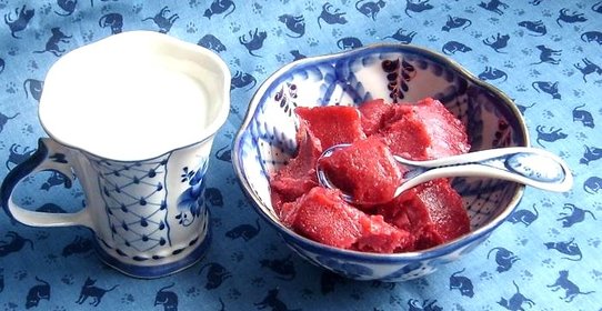 Пюре из земляники замороженное с сахаром