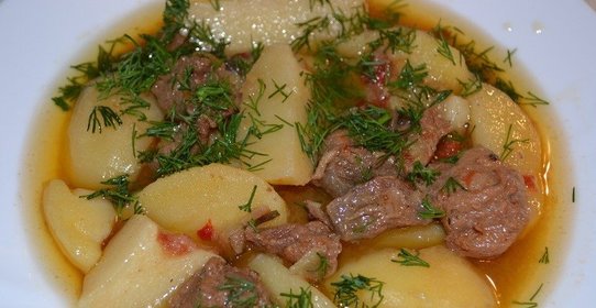 Жаркое из баранины с картофелем