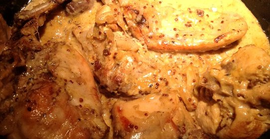 Кролик в горчичном соусе