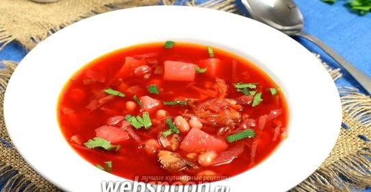 Борщ постный