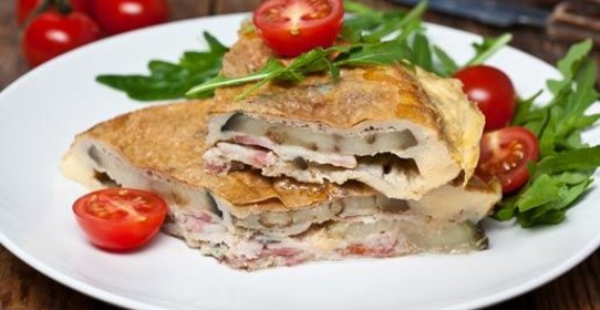 Омлет с баклажанами