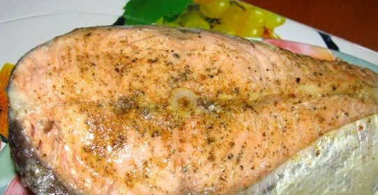 Семга в микроволновке