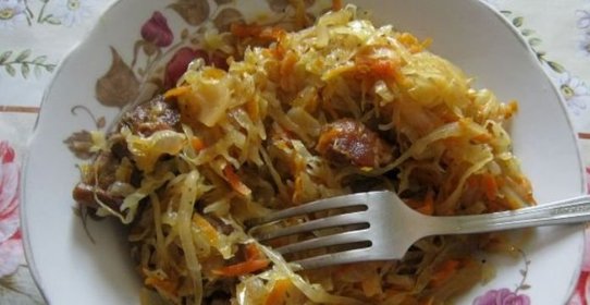 Капуста в чугунке