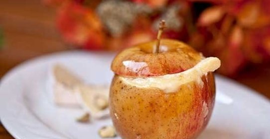 Яблоки запеченные с творогом