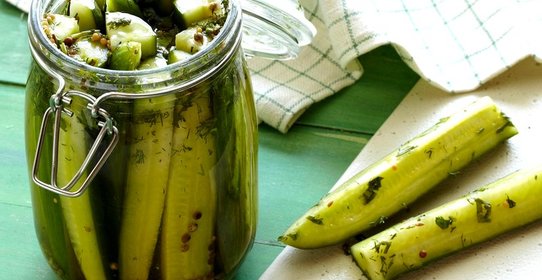 Маринованные огурчики с горчицей