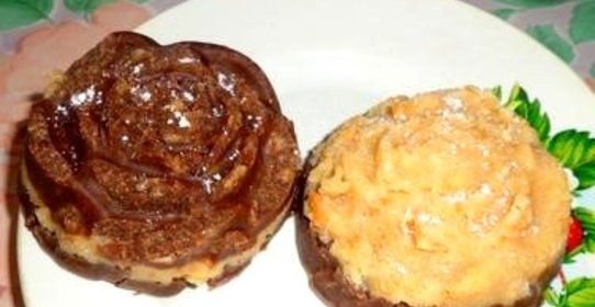 Пирожное из печенья без выпечки