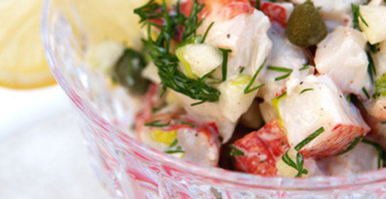 Салат-закуска из мяса омара