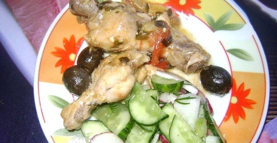 Курица с лимоном и травами