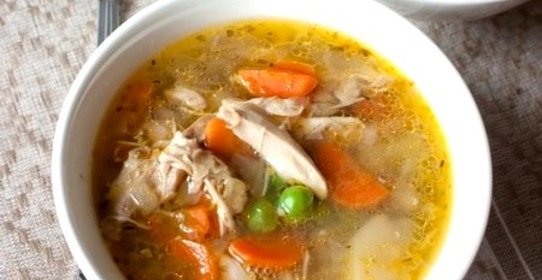 Суп с мясом и картошкой