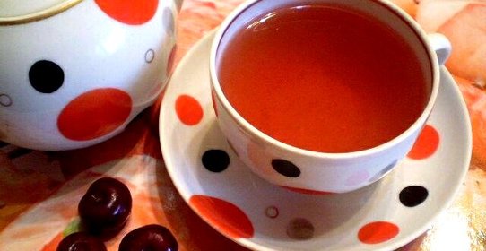 Чай черный с мятой и вишней