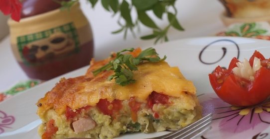 Кабачковый хлебец с балыком