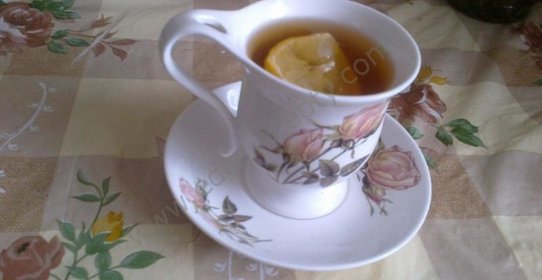 Чай с лимоном и медом