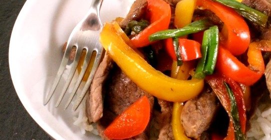 Говядина с болгарским перцем