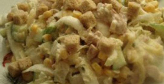 Сухарики с огурцом