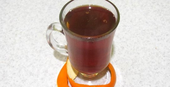 Чай с апельсиновыми корочками