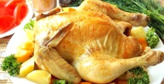 Курица в духовке с овощами