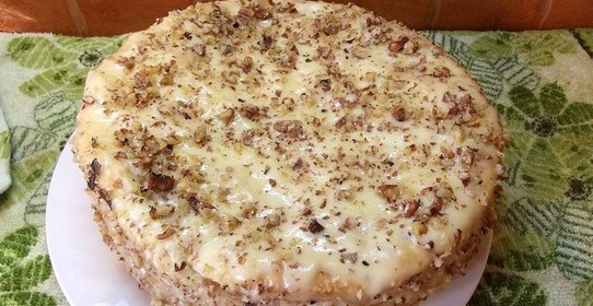 Наполеон с грецкими орехами