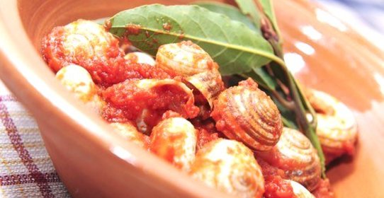 Улитки в овощном соусе