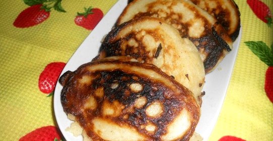 Оладьи с начинкой из капусты