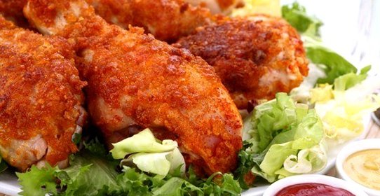 Цыплята жареные, в сухарях