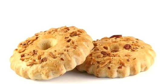 Пирожные песочные Кольца с миндалем