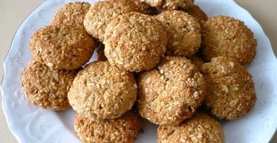 Овсяное печенье с творогом и бананом