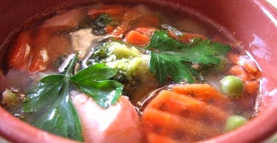 Уха с брокколи