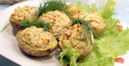 Запеченный картофель с сыром