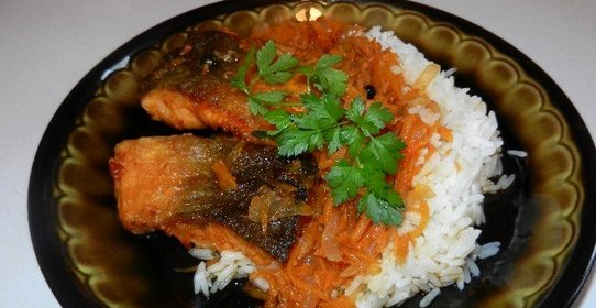 Жареная рыба под маринадом