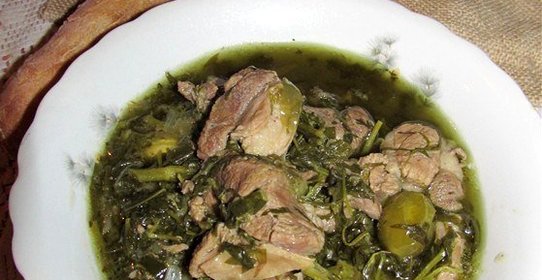 Чакапули (ягненок с эстрагоном и белым вином)