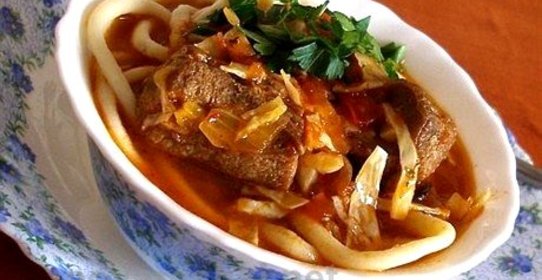 Лагман из индейки