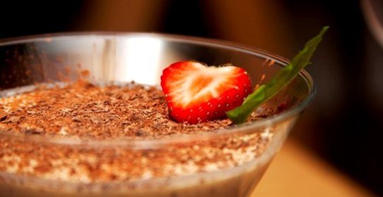 Клубничное турамису с кофейными бисквитами