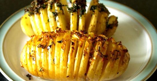 Картофель в форме ежика