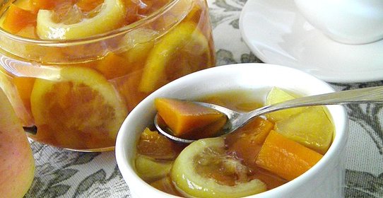 Варенье из тыквы с яблоком и лимоном
