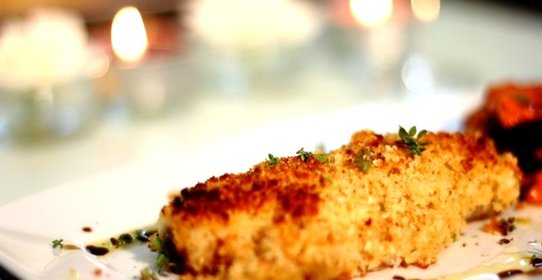 Треска под хлебно-сырной корочкой